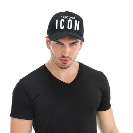 UNICORN Men's cap baseball text print black gray One Season