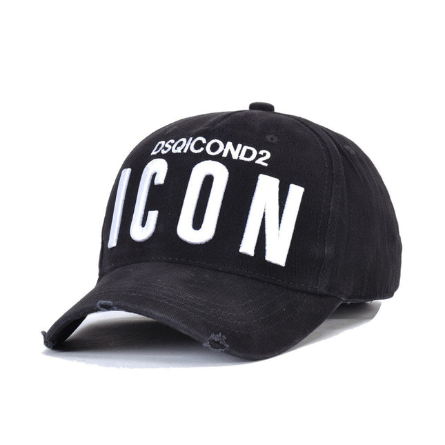 UNICORN Men's cap baseball text print black gray One Season