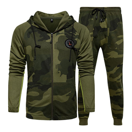 UNICORN Men's jogging suit clothing set camouflage brown green gray black xs s m l xl xxl