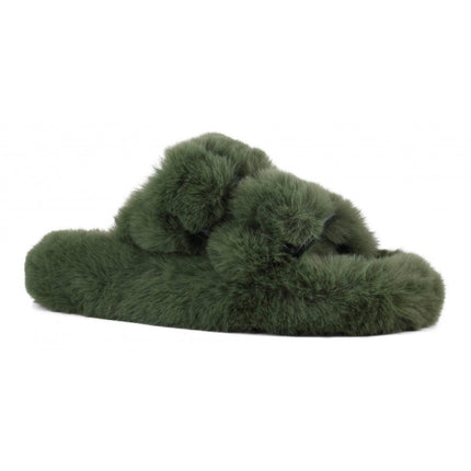 UNICORN Women's slippers green brown black gray blue taupe yellow orange pink beige army light yellow 36 37 38 39 40 41