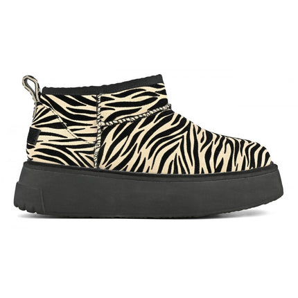 UNICORN Women's slippers zebra tiger print brown cream 36 37 38 39 40 41