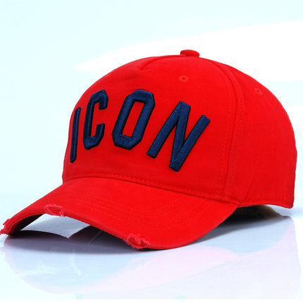 UNICORN Men's cap baseball text print black gray pink red blue white One Season