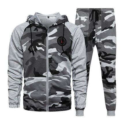 UNICORN Men's jogging suit clothing set camouflage brown green gray black xs s m l xl xxl