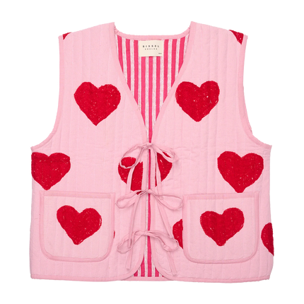 Sissel Edelbo Honey vest gilet suzani red heart