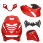 UNICORN DMP model SP EVO-1 scarlet red 5-piece sheet metal kit, zip2000