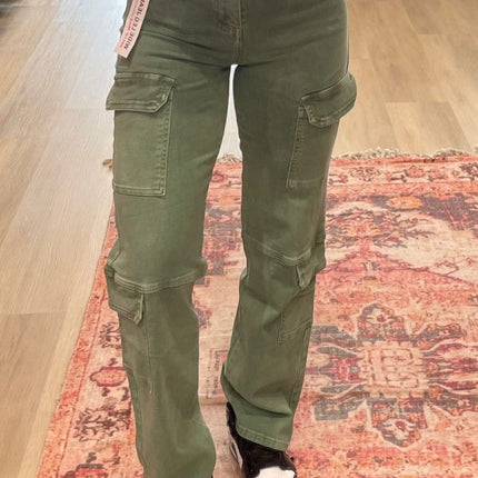 UNICORN Women's cargo jeans green beige s m l xl