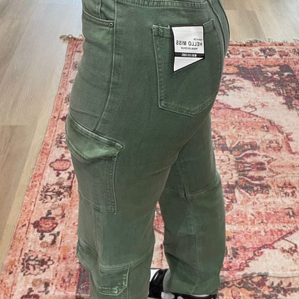 UNICORN Women's cargo jeans green beige s m l xl