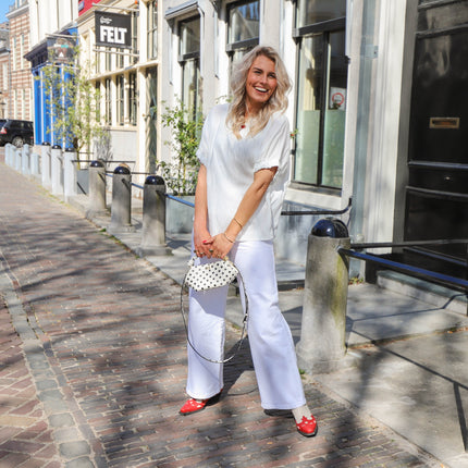 Selma wide jeans bright white