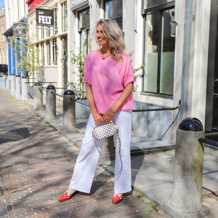 Selma wide jeans bright white