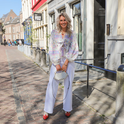 Selma wide jeans bright white