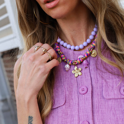 Ydence gilet Amanda purple melange