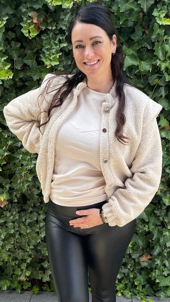 Dames jas beige s m l