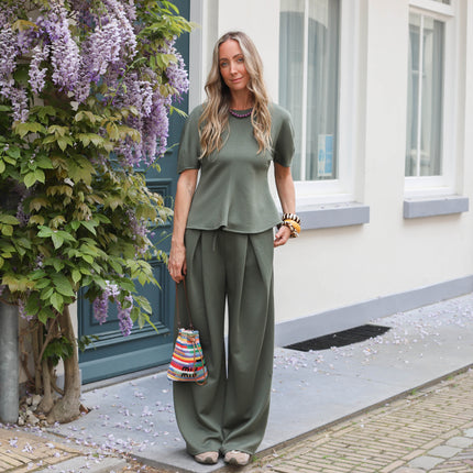 Two piece joggingset soft groen