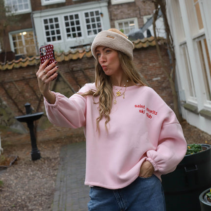 St. Moritz sweater lichtroze rood