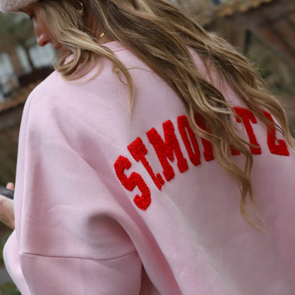 St. Moritz sweater lichtroze rood