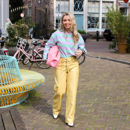 Soho club sweater blauw lila