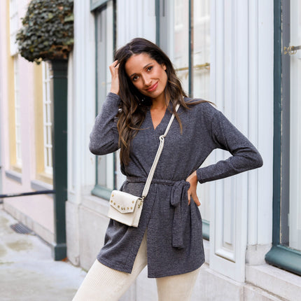 Pam Cardigan donkergrijs