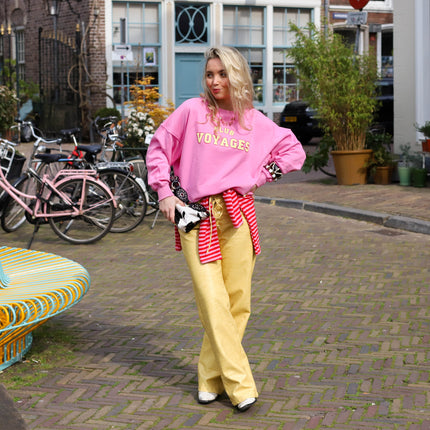 Voyages sweater roze