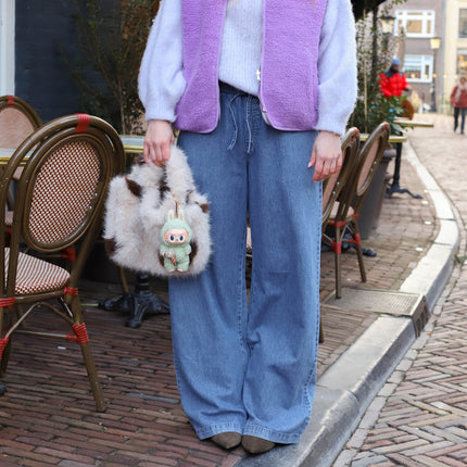Noisy May Enza wide pants medium blue