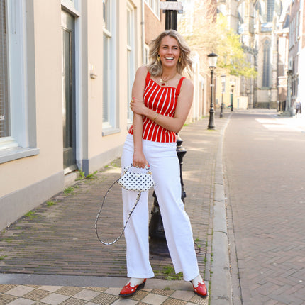 Selma wide jeans bright white