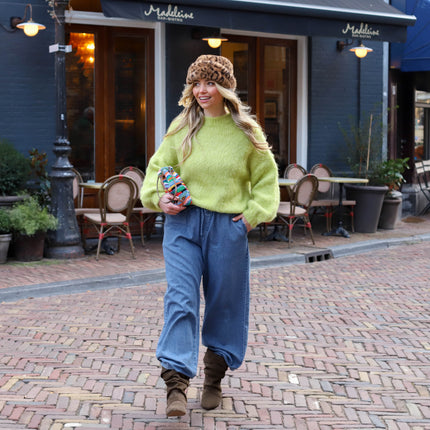 Noisy May Enza wide pants medium blue