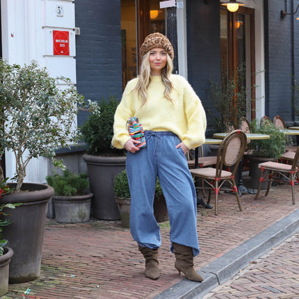 Noisy May Enza wide pants medium blue
