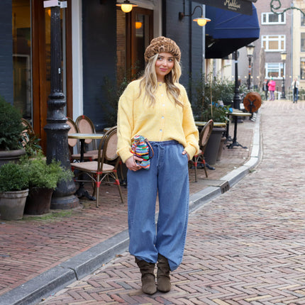 Noisy May Enza wide pants medium blue