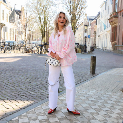 Selma wide jeans bright white