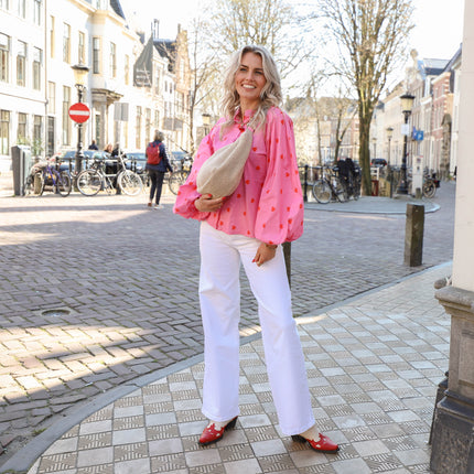 Selma wide jeans bright white
