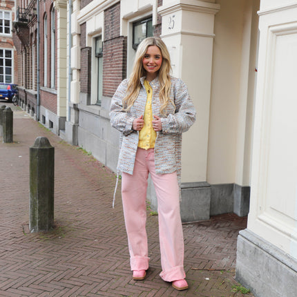 YAS Glisma soft jacket gardenia