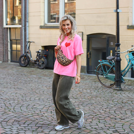 Summer to love heart tee roze