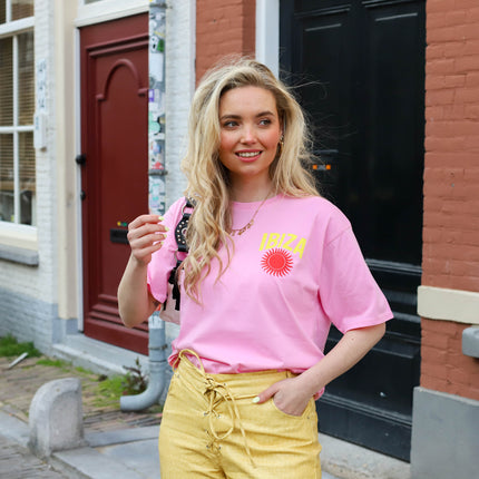 Ibiza shirt roze