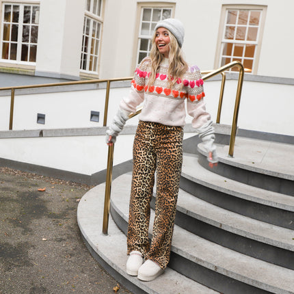 YAS Leonora jeans leopard