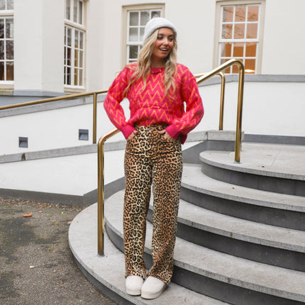 YAS Leonora jeans leopard
