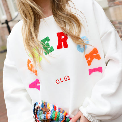 After ski sweater wit