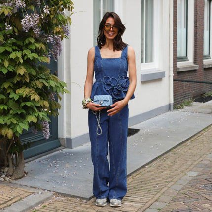 YAS Elsie wide jeans medium blue