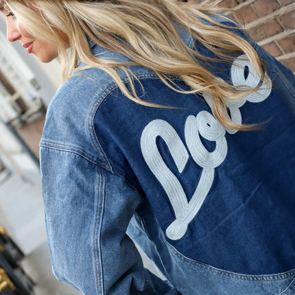 Denim jack hearts love back