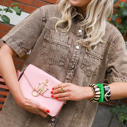 Denim dress bruin