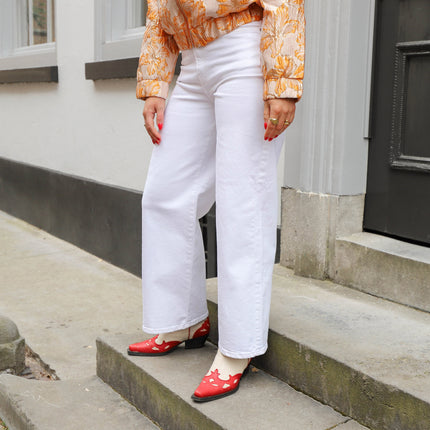 Selma wide jeans bright white
