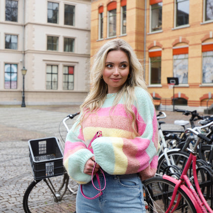 Spring knit multi pink
