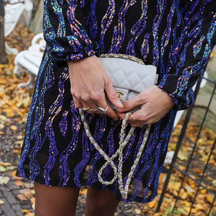 Sparkle dress multi zwart