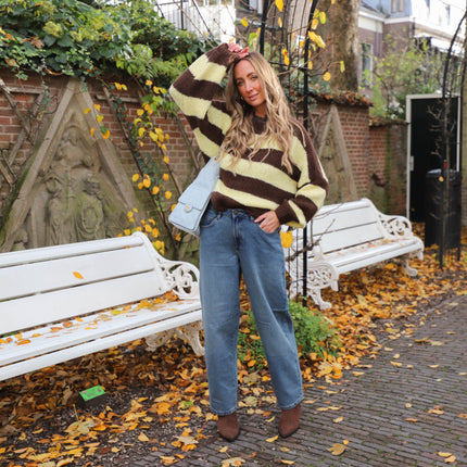 Hazal barrel jeans medium blue