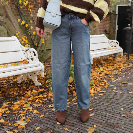Hazal barrel jeans medium blue