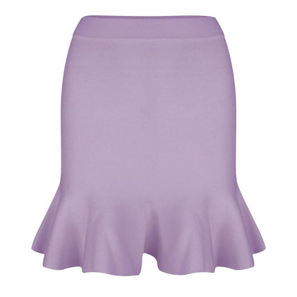 Ruffle skirt lila