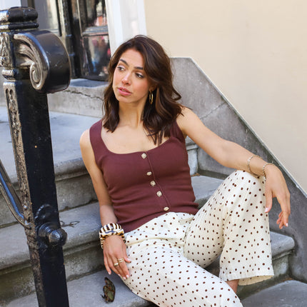 Ydence Knitted top Mella Brown