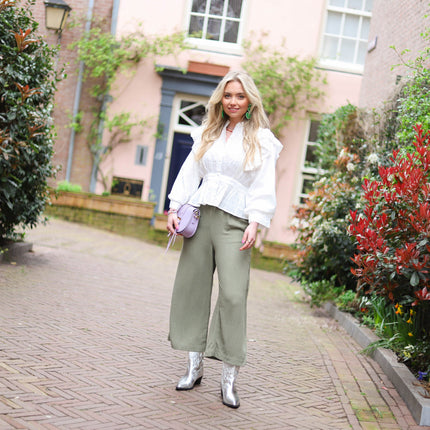Vinsty culotte pants green