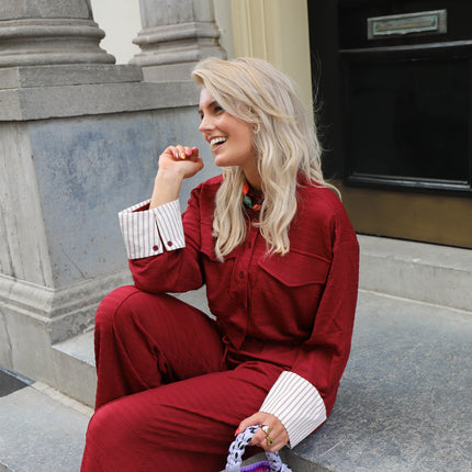Refined Department wide pants Mara bordeaux