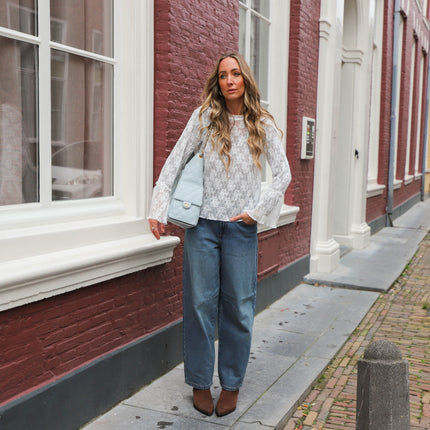 Hazal barrel jeans medium blue