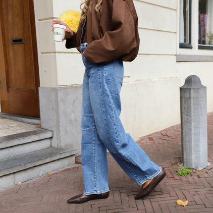 Double denim jeans