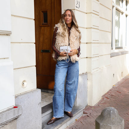 Double denim jeans